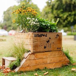 WildPod 2-in-1 Outdoor Planter and Wildlife House with Topsoil and Reservoir Clay by Bio Scapes