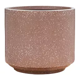 Terrazzo Fiberstone Planter | Cylinder Indoor and Outdoor Plant Pot