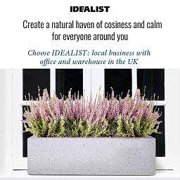 IDEALIST Lite Window Box Light Concrete Planter