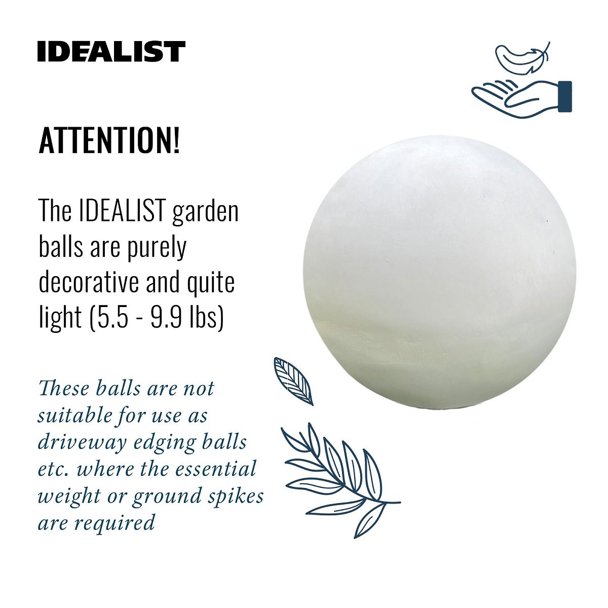 IDEALIST Lite Outdoor Garden Decorative Ball