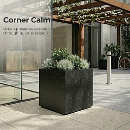IDEALIST Lite Square Box Contemporary Marble Light Concrete Planter
