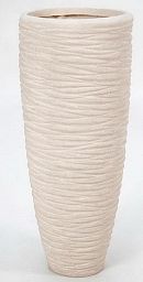 Composits Polystone Partner Seaside Round Tall Indoor Planter Pot