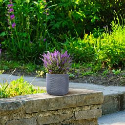 IDEALIST Lite Honeycomb Style Cylinder Round Outdoor Planter