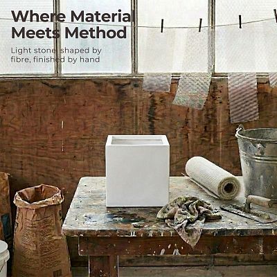 IDEALIST Lite Square Box Contemporary Light Concrete Planter