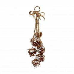 Christmas Home Hanging Decoration Snowy Pine Cone Cluster Hanger