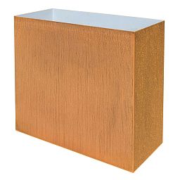Cortenstyle Trend on Ring Rectangle Planter IN\OUT
