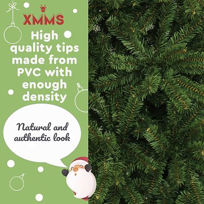 XMMS Limerick Artificial Christmas Tree with Tree Skirt & Cotton Gloves Fir Green Needles