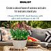 Textured Concrete Effect Oval Face Outdoor Plant Pot with Lips by Idealist Lite