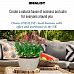 IDEALIST Lite Textured Concrete Effect Oval Face Outdoor Plant Pot with Lips