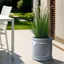 IDEALIST Chelsea Light Concrete Cylinder Garden Planter