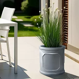 IDEALIST Chelsea Light Concrete Cylinder Garden Planter