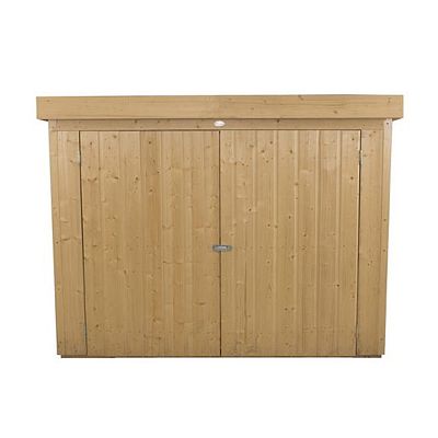 Installed Outdoor Pressure Treated Wooden Shiplap Pent Outdoor Store by Forest Garden