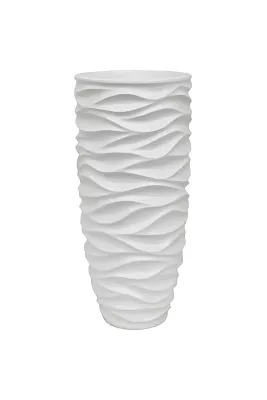 Luxe Lite Glossy Sea Tall Indoor Planter