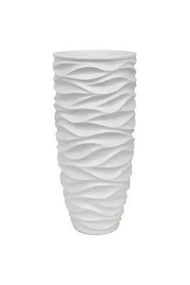 Luxe Lite Glossy Sea Tall Indoor Planter