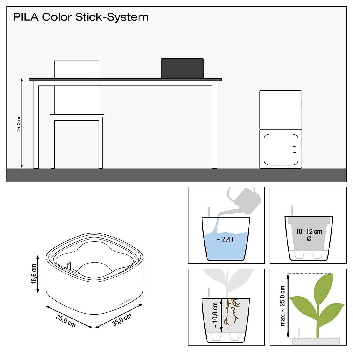 Lechuza PILA Color Stick-System