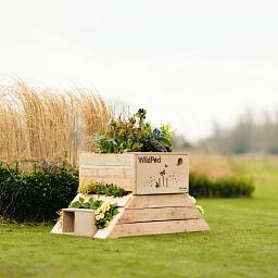WildPod 2-in-1 Outdoor Planter and Wildlife House with Topsoil and Reservoir Clay by Bio Scapes