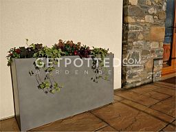 IDEALIST Lite Contemporary Light Concrete High Trough Planter