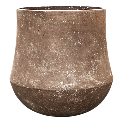 Polystone Planter | Tapered Round Indoor and Outdoor Plant Pot 
