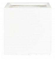 IDEALIST Lite Contemporary Flower Box Square Garden Planter, White Lig...