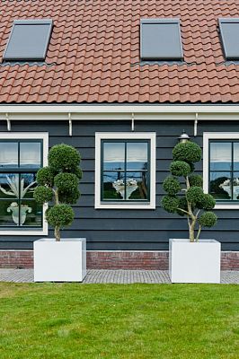 Square Fiberstone Planter by Idealist Premium BLOCK Glossy