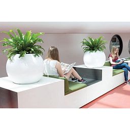 PREMIUM GLOBE Round Plastic Planter