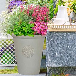 IDEALIST Lite Rustic Style Rolled Rim Vase Outdoor Planter