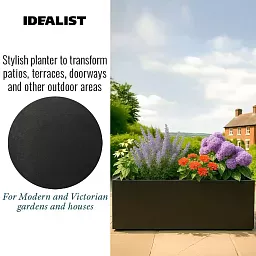 IDEALIST Lite Contemporary Light Concrete Trough Planter