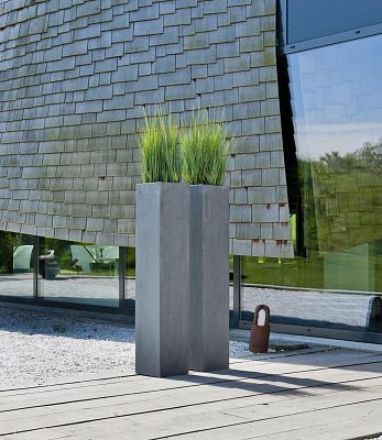 Fibrestone Yenn Tall Planter by Idealist Premium
