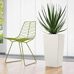 LECHUZA CUBICO Square Tall Poly Resin Self-watering Planter