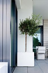 Square Fiberstone Planter by Idealist Premium BLOCK Glossy