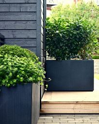 PURE Cube Outdoor Fiberglass Planter
