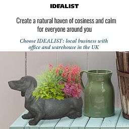 IDEALIST Lite Dog Oval Plant Pot Outdoor