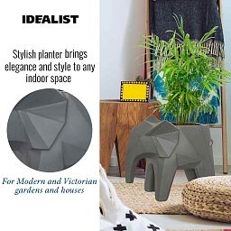 IDEALIST Lite Faceted Effect Elephant Plant Pot Indoor