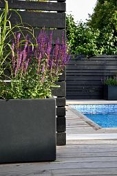 PURE Cube Outdoor Fiberglass Planter