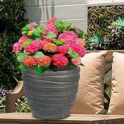 IDEALIST Lite Row Light Concrete Egg Planter