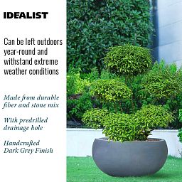 IDEALIST Lite Classic Smooth Bowl Outdoor Planter