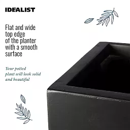 IDEALIST Lite Window Box Light Concrete Planter