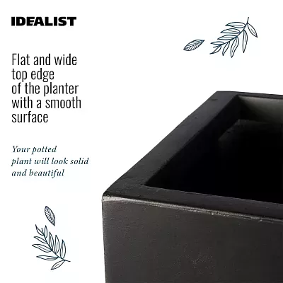 IDEALIST Lite Window Box Light Concrete Planter