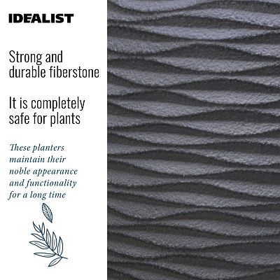IDEALIST Lite Wave Style Outdoor Egg Planter