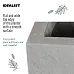 IDEALIST Lite Contemporary Light Concrete High Trough Planter