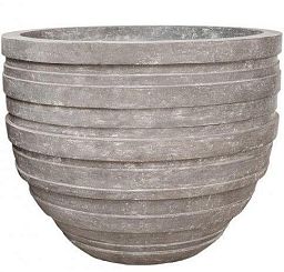 Polystone Ribbed Planter | Indoor and Outdoor Plant Pot