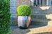Ceramic Round Lined Glossy Planter Pot In/Out