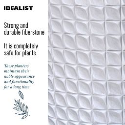 IDEALIST Lite Faceted Effect Planter on Legs