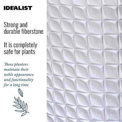 IDEALIST Lite Faceted Effect Planter on Legs