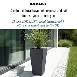 IDEALIST Lite Tall Tapered Contemporary Light Concrete Planter