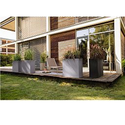 LECHUZA CANTO Stone Wide Trough Poly Resin Floor Self-watering Planter