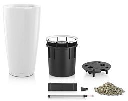 LECHUZA Rondo Round Tall Poly Resin Self-watering Planter