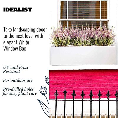 IDEALIST Lite Window Box Light Concrete Planter