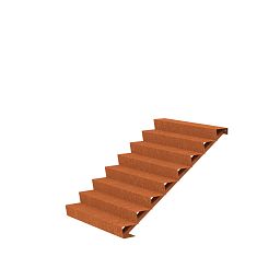 8 Steps Corten Steel Stair