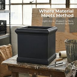 IDEALIST Lite Victorian Box Square Light Stone Outdoor Planter